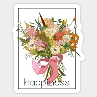 Botanical Floral Art Sticker